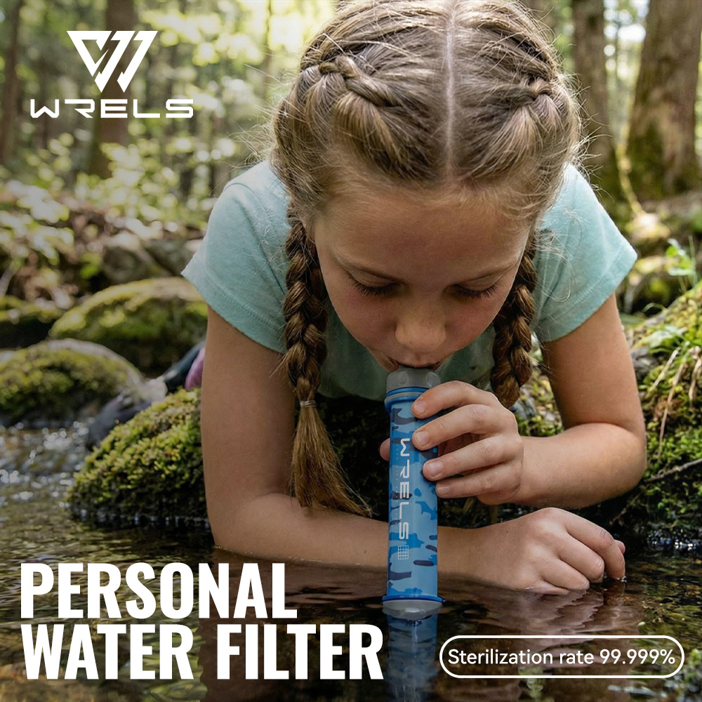 Outdoor Camping Water Filter - WRELS 야외 하이킹 미니 캠핑 정수