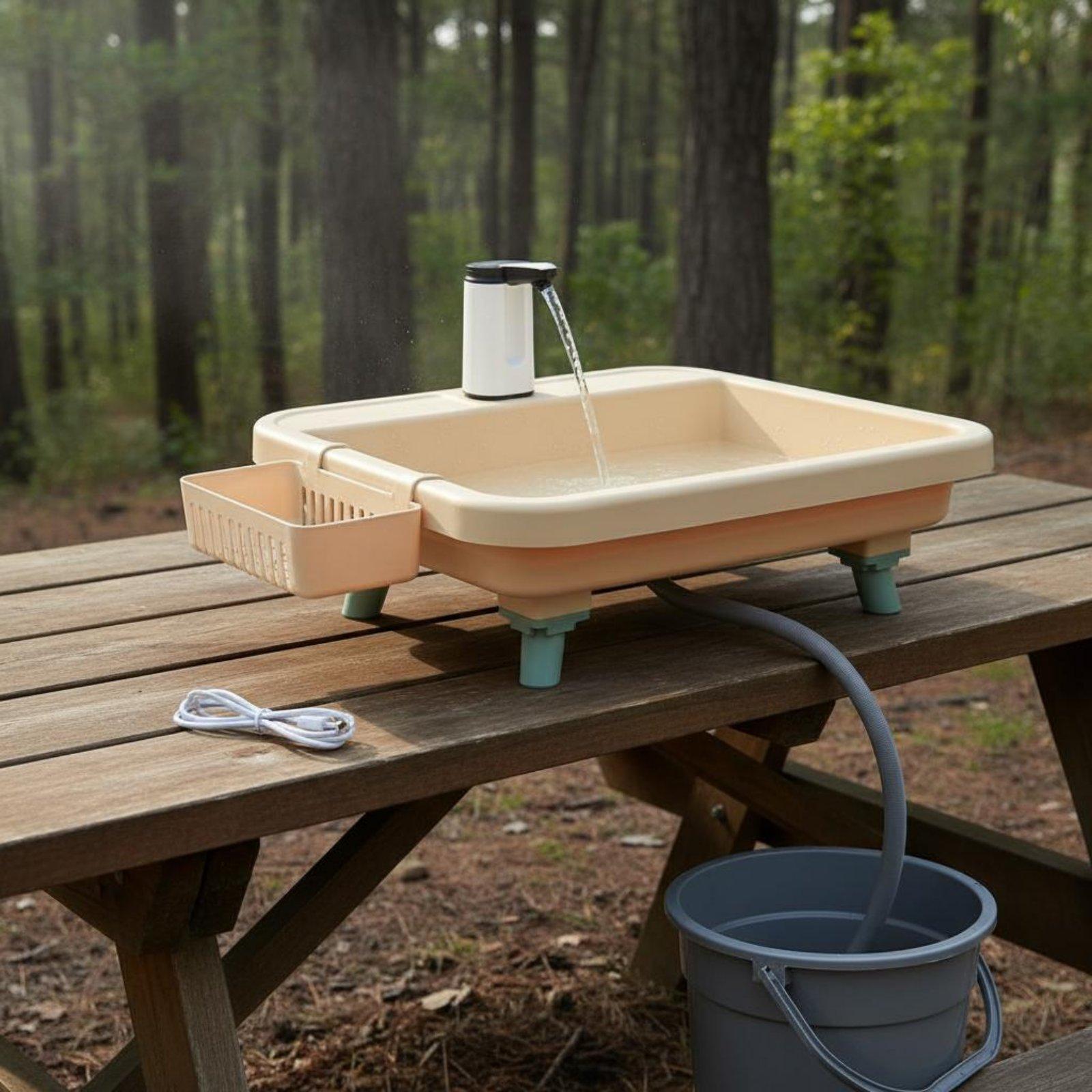 Outdoor In Camping - 야외 캠핑 세면대 휴대용 싱크대 전기