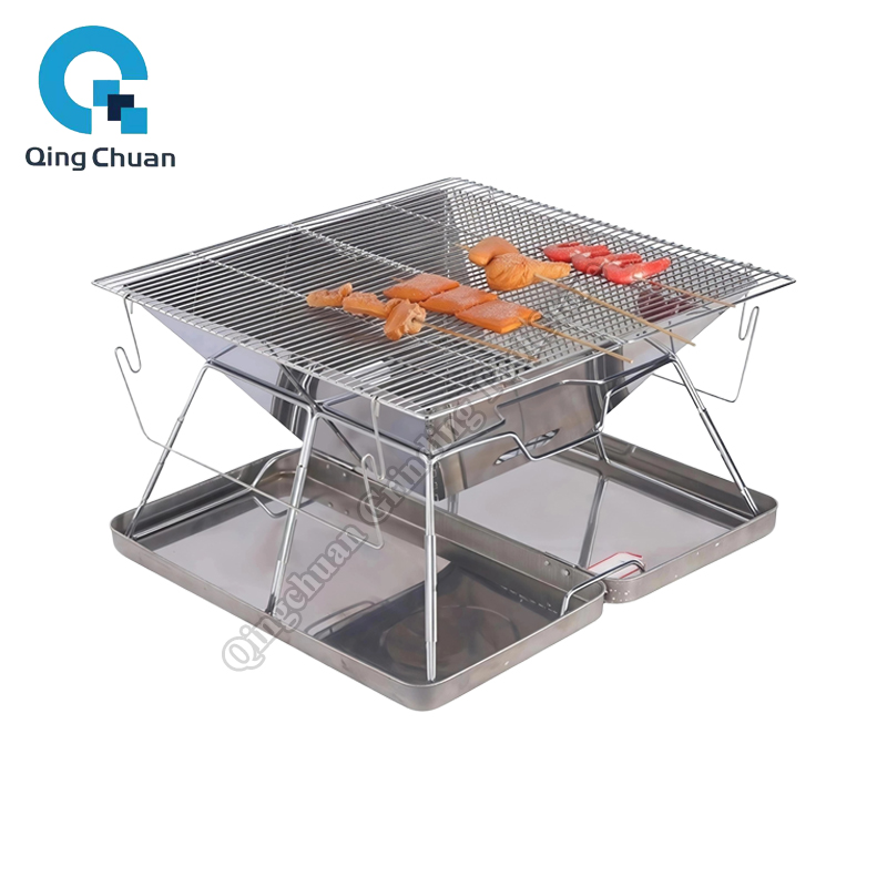Outdoor Camping Stove - 캠핑 그릴 숯불 스토브 접이식 스테인리스