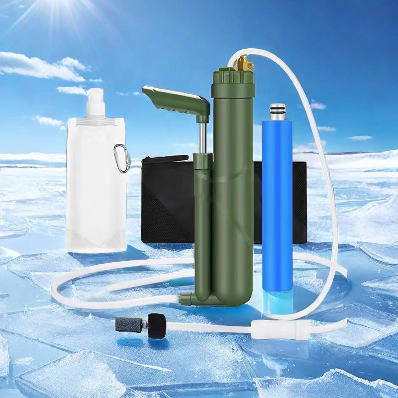 Outdoor Camping Water Filter - Filterwell 휴대용 핸드 펌프 RO 정수기,