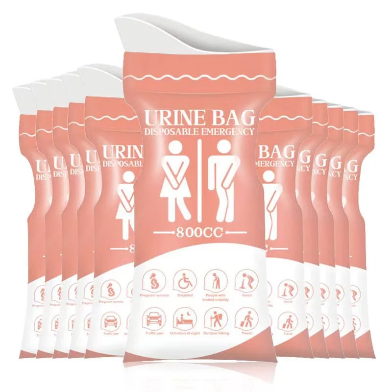 Outdoor Camping Urinal - 800ML 일회용 야외 응급 소변기 가방