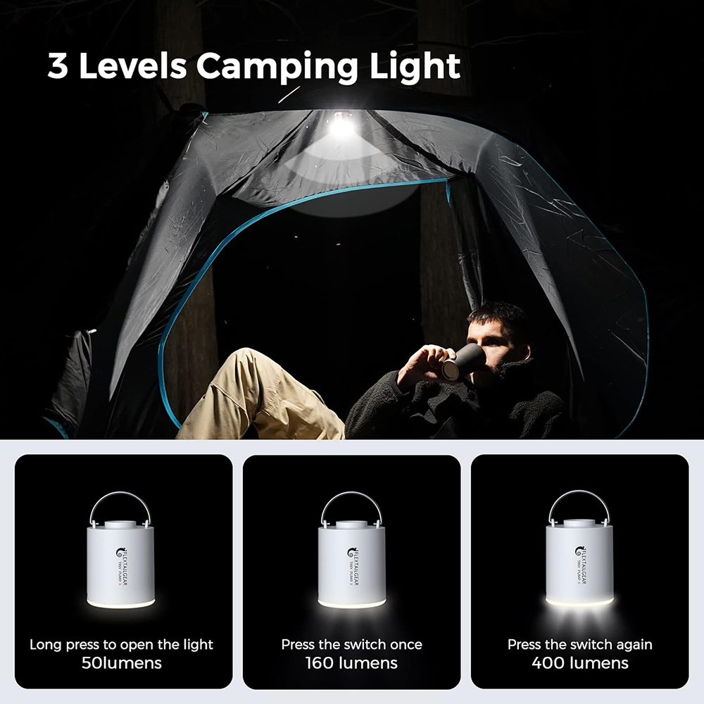 FLEXTAIL 휴대용 공기 펌프, 조명이 있는 미니  - Outdoor Camping Sleeping Bag 리뷰 및 가격