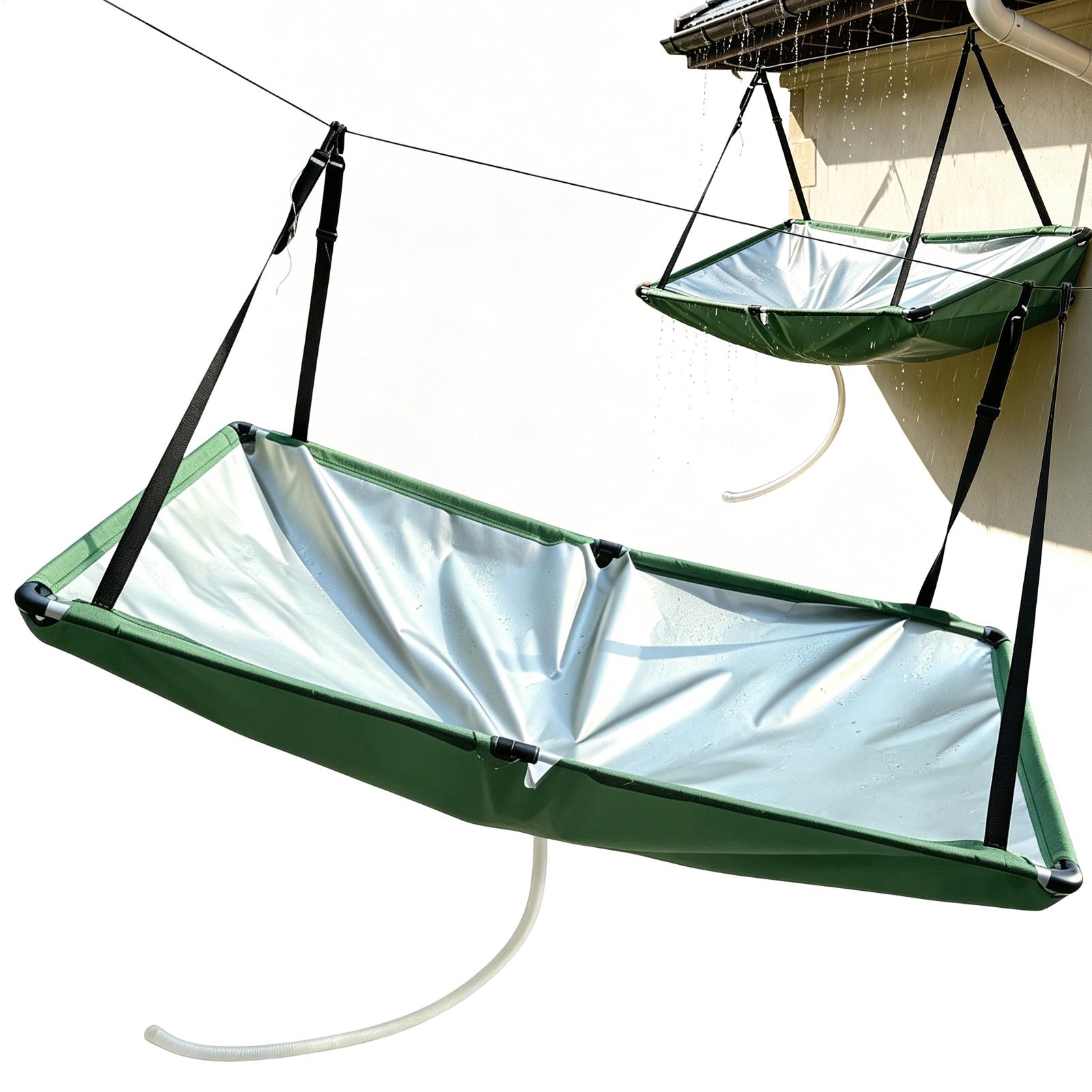 정원용 빗물 수집기 1개, 호스가 있는 천 소재 빗물  - Outdoor Camping Water Filter 리뷰 및 가격