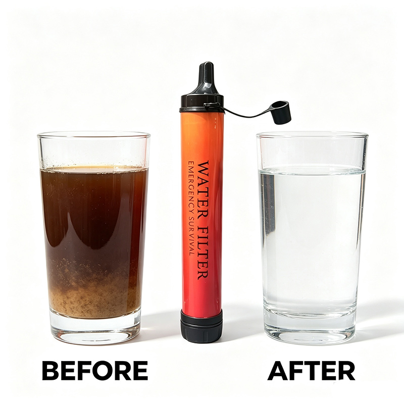 야외 캠핑 비상용 생존 물 정수기 필터 - 강, 호수, - Outdoor Camping Water Filter 리뷰 및 가격