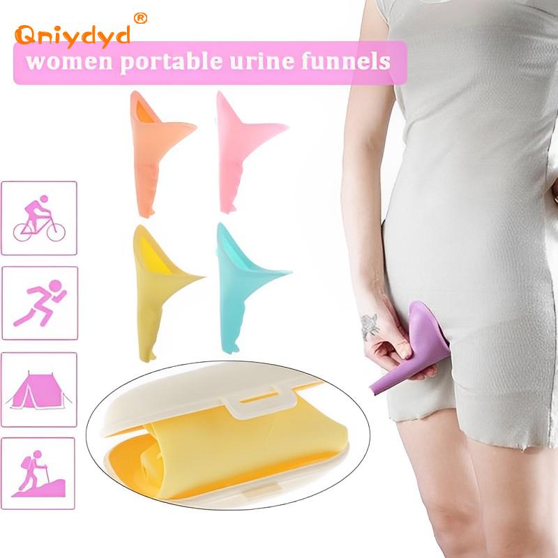 여성용 실리콘 소변 변기 깔때기 스탠드 업 소변 장치, - Outdoor Camping Urinal 리뷰 및 가격