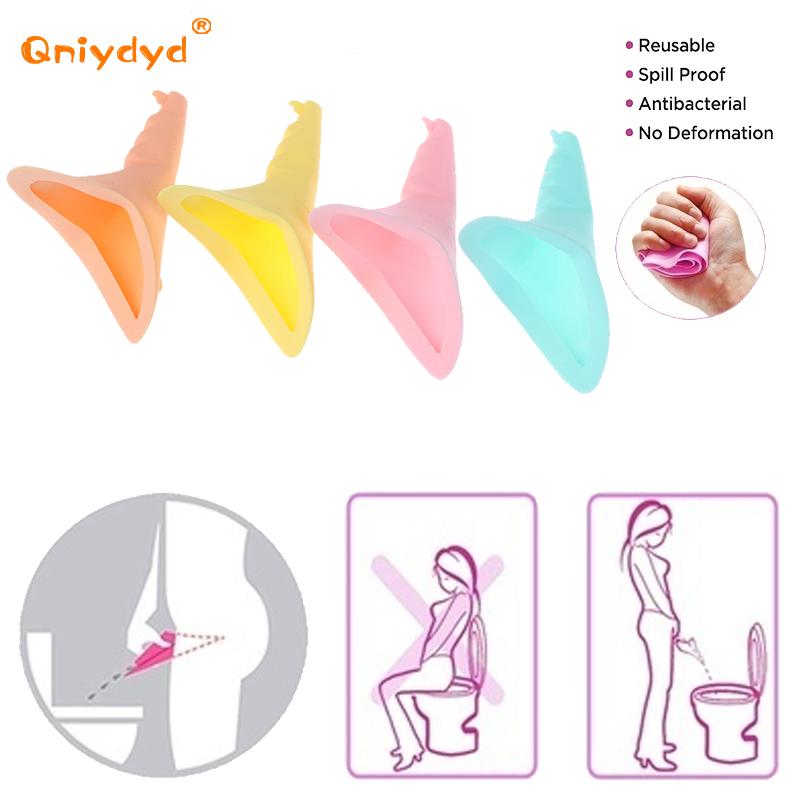 여성용 실리콘 소변 변기 깔때기 스탠드 업 소변 장치, - Outdoor Camping Urinal 리뷰 및 가격