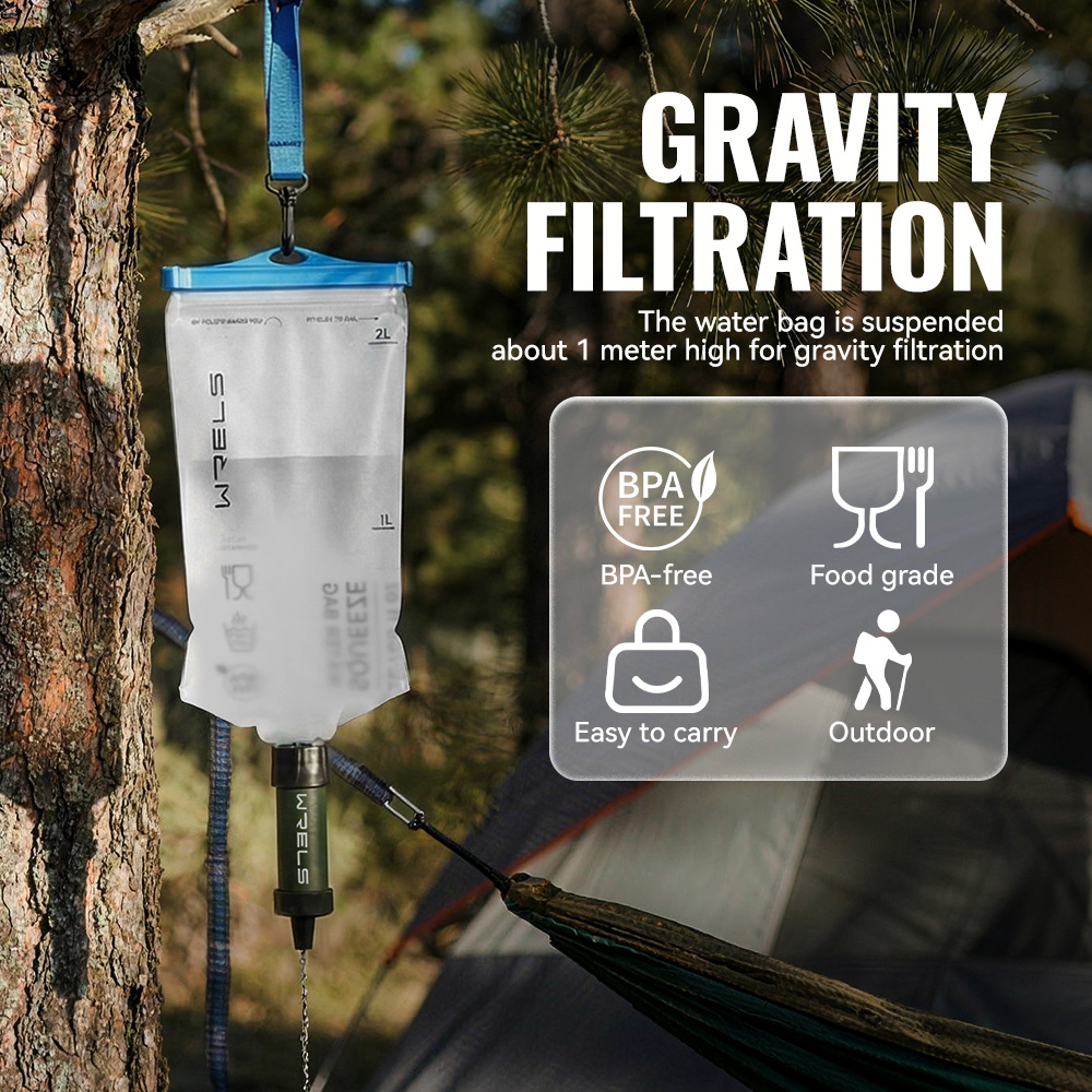 WERLS 하이킹 개인용 미니 정수 빨대 휴대용 야외  - Outdoor Camping Water Filter 리뷰 및 가격