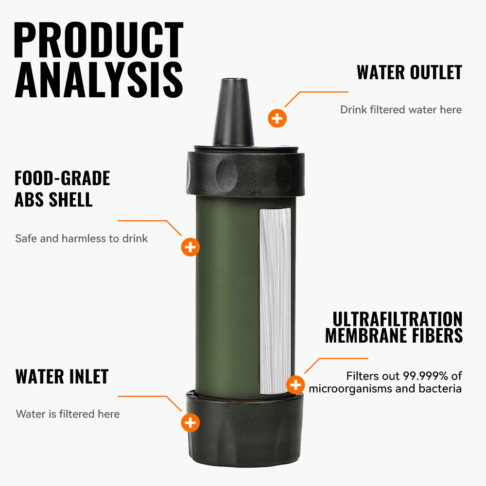 WERLS 하이킹 개인용 미니 정수 빨대 휴대용 야외  - Outdoor Camping Water Filter 리뷰 및 가격