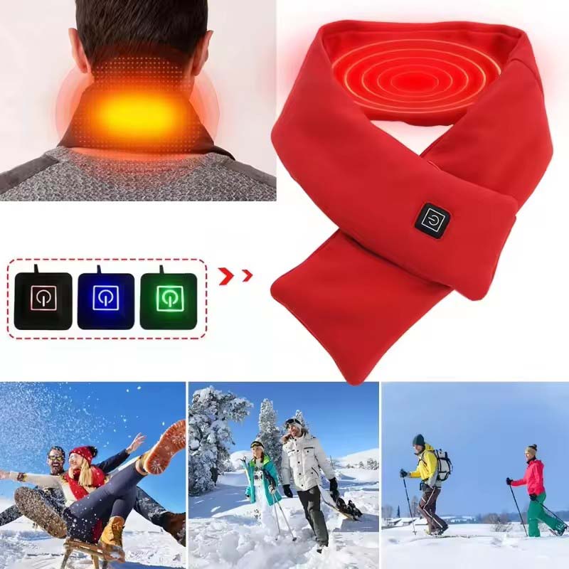 USB 여성 남성용 히팅 스카프 온도 조절 스카프 3단 - Outdoor Camping In Winter 리뷰 및 가격