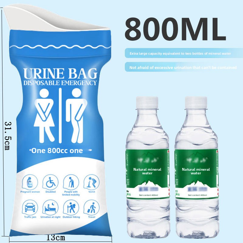 일회용 응급 소변 주머니 800ML 누출 방지 휴대용  - Outdoor Camping Urinal 리뷰 및 가격