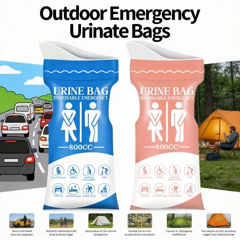 800ML 일회용 야외 응급 소변기 가방 남녀공용 누출 - Outdoor Camping Urinal 리뷰 및 가격