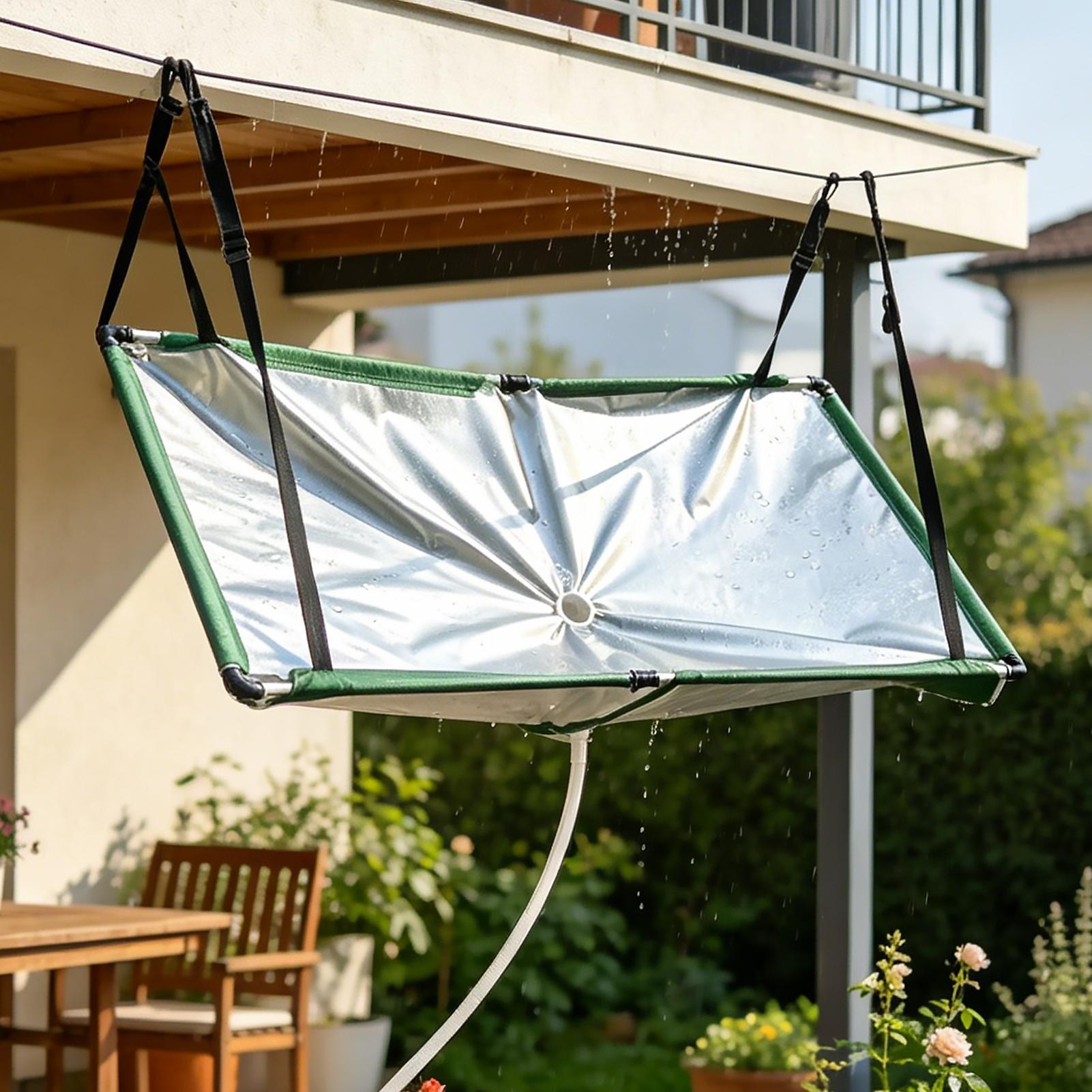 물받이 천과 호스가 있는 빗물 수집 필터, 잔디밭, 야 - Outdoor Camping Water Filter 리뷰 및 가격