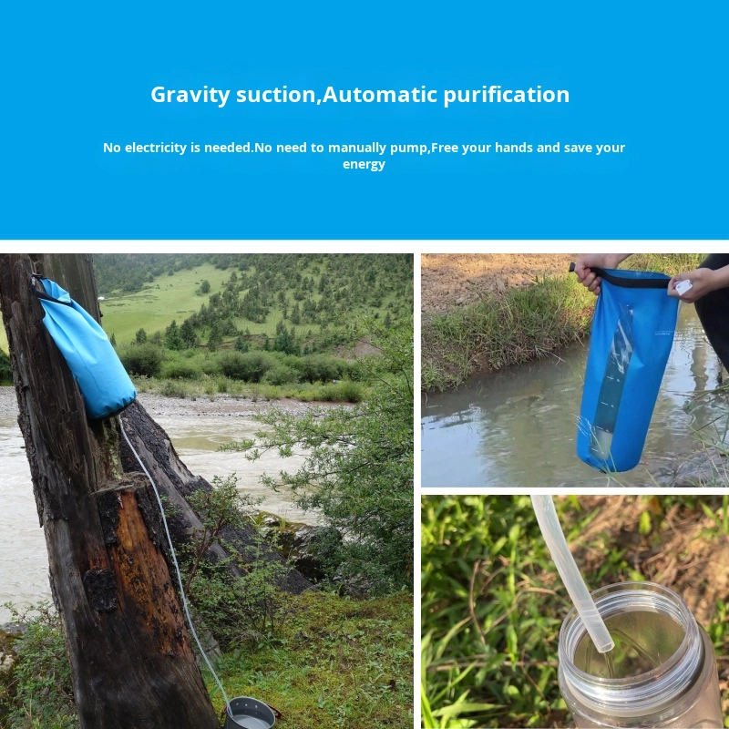 휴대용 야외 캠핑 정수기 개인 중력 비상 재난 구호 필 - Outdoor Camping Water Filter 리뷰 및 가격