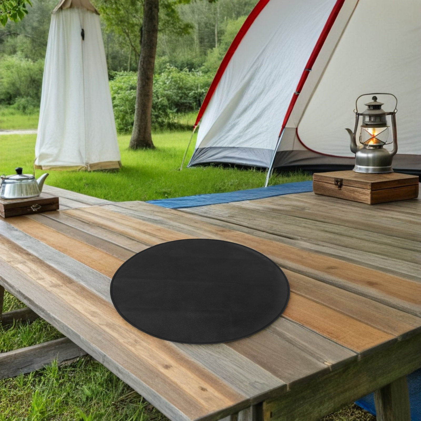 둥근 내화성 바베큐 매트 내열성 화덕 매트 야외 그릴  - Outdoor Camping Stove 리뷰 및 가격