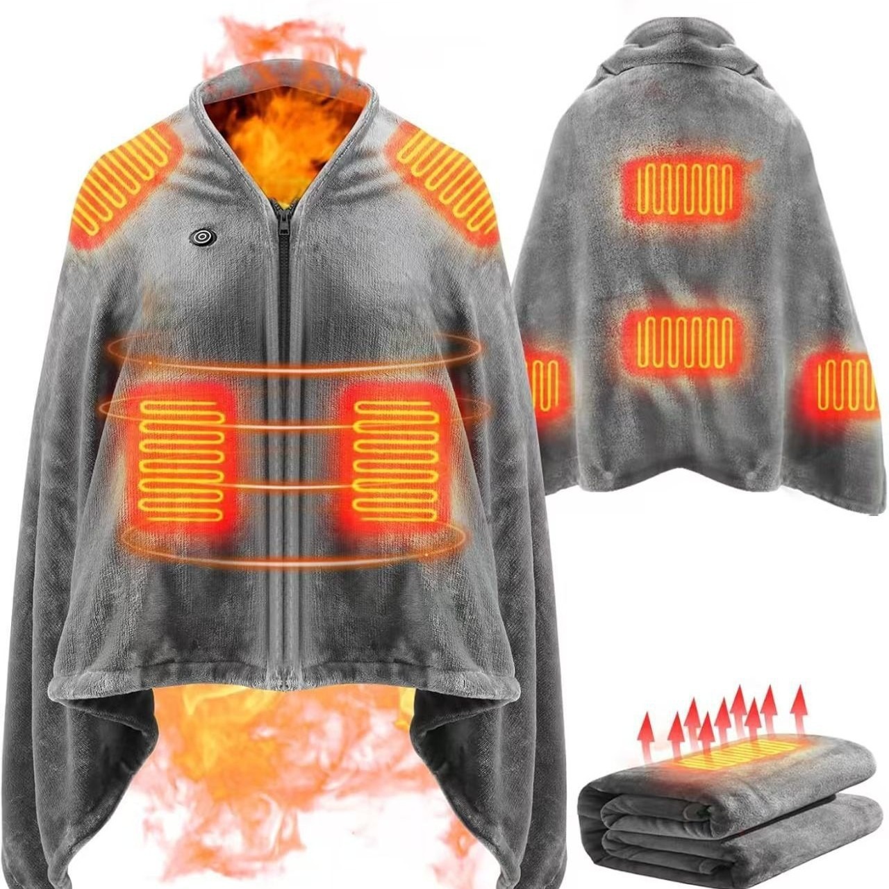 2025년 신제품 USB 가열 숄 블랭킷, 야외 캠핑  - Outdoor Camping Heated Blanket 리뷰 및 가격