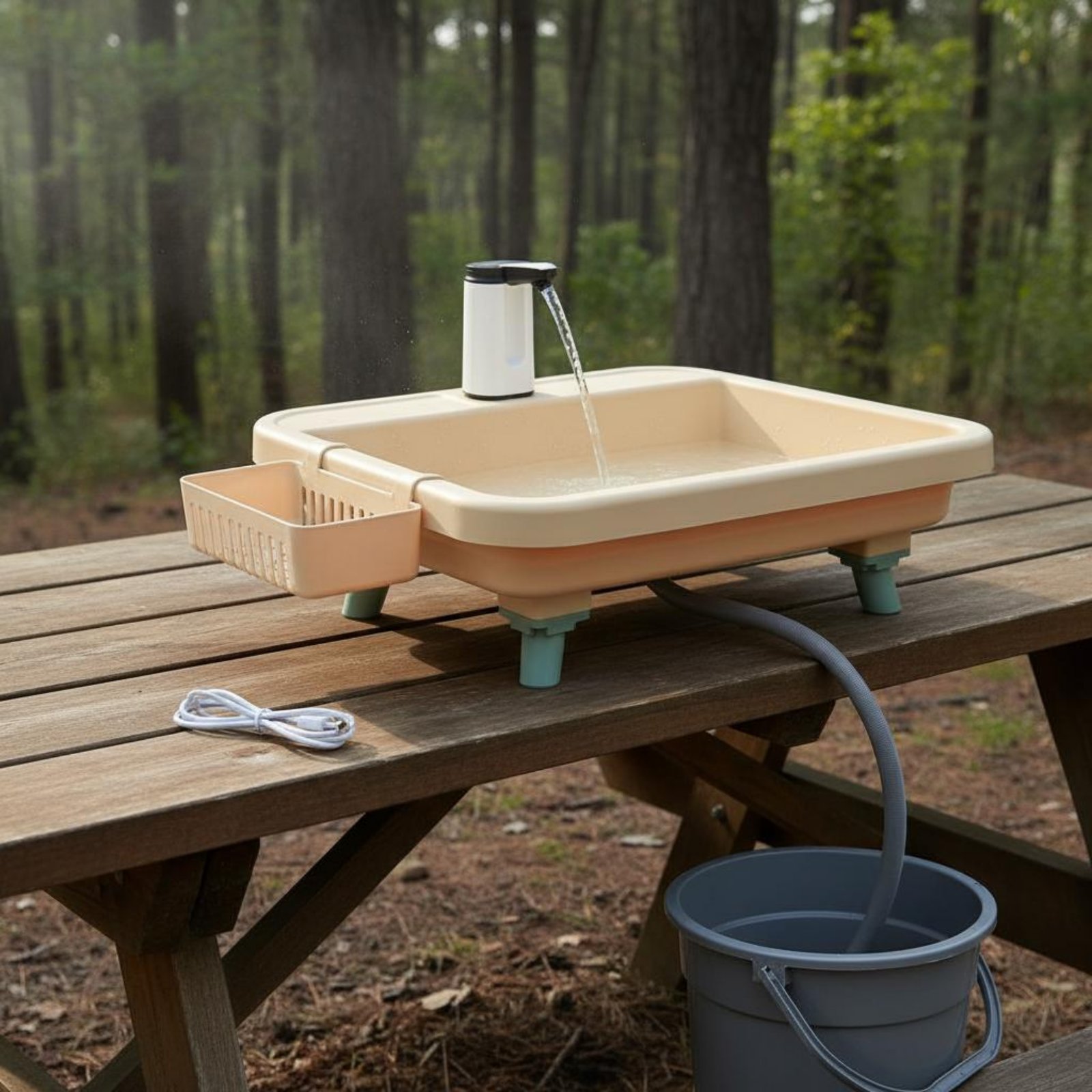 휴대용 손씻기 스테이션, 원터치 기능 캠핑용 세척 스테 - Outdoor In Camping 리뷰 및 가격