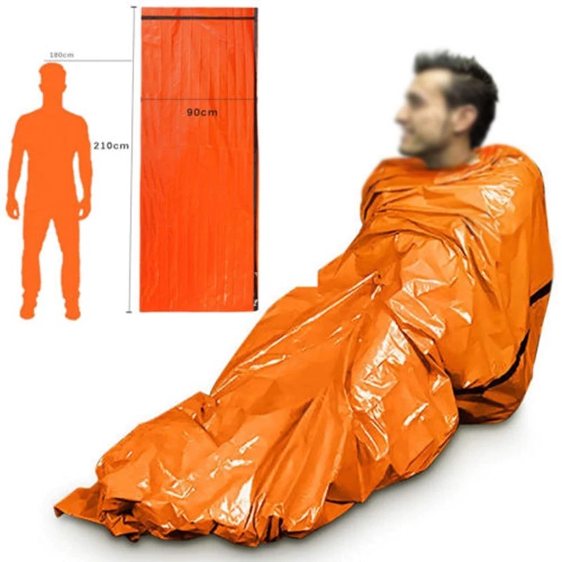 휴대용 방수 긴급 생존 침낭 야외 Edc 캠핑 장비 열 - Outdoor Camping Sleeping Bag 리뷰 및 가격